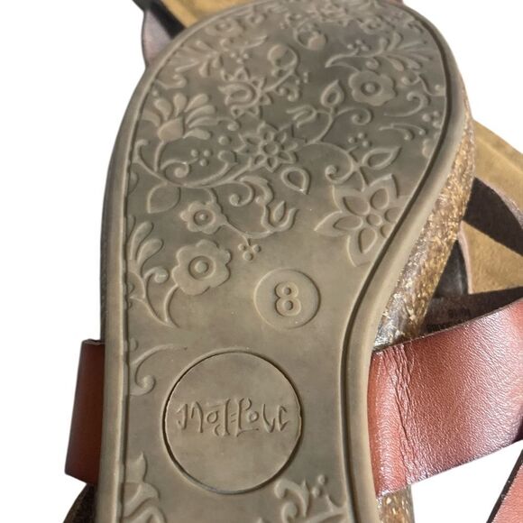 Maldives Sandals Brown Size 8 - Picture 3 of 4